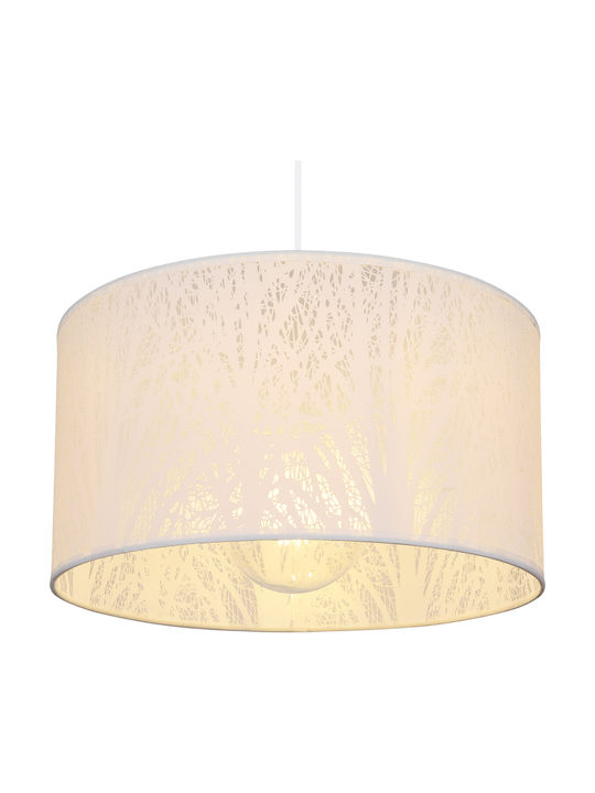 Globo Lighting Pinni Κρεμαστό Φωτιστικό Λευκό με Ντουί E27 38εκ.