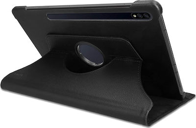 KWmobile Rotating Flip Cover Δερματίνης Μαύρο (Galaxy Tab S7+)