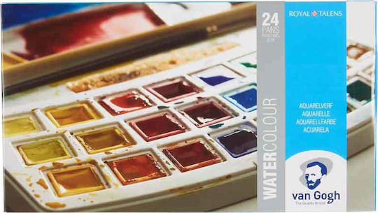 Royal Talens Van Gogh Set of Watercolours Multicolored with Brush 24pcs