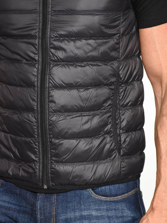 Sleeveless Winter Jacket Puffer Black