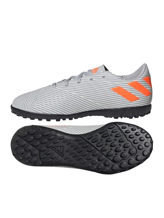 Nemeziz 19.4 TF Παιδικά Ποδοσφαιρικά Παπούτσια με Σχάρα Grey Two / Solar Orange / Chalk White