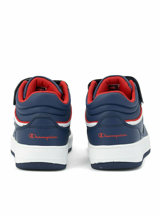 Rebound Vintage ID PS Kids Sports Shoes Basketball with Hoop & Loop Closure Blue