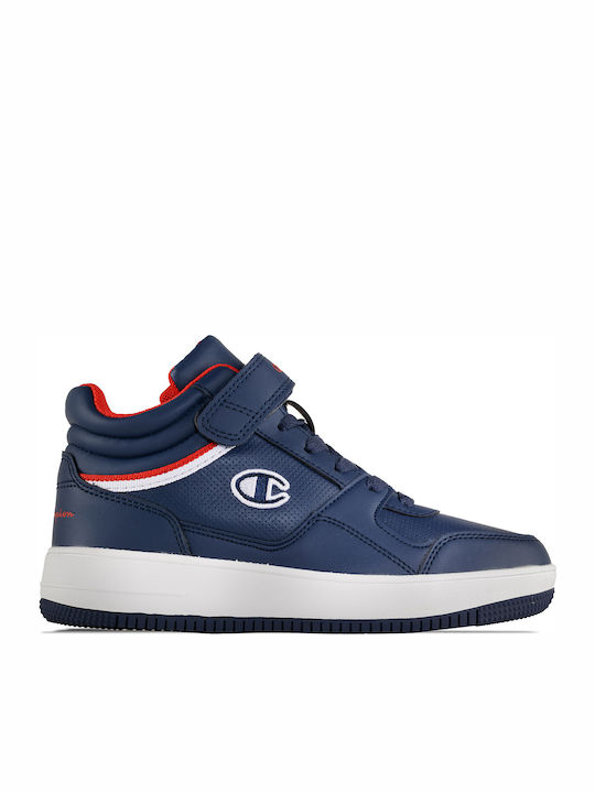 Rebound Vintage ID PS Kids Sports Shoes Basketball with Hoop & Loop Closure Blue