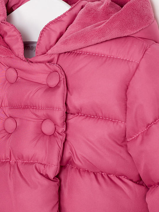Kinderjacken & Winterjacken Gesteppt Kurze mit Kapuze Fuchsie