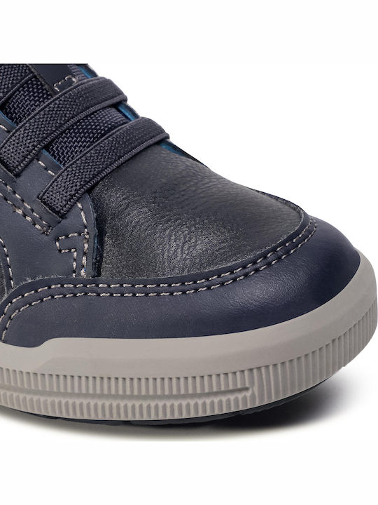 Arzach Παιδικά Sneakers High Ανατομικά με Σκρατς Μπλε