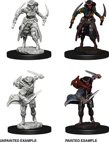 WizKids D&D Nolzur's Marvelous Female Tiefling Rogue Unpainted Μινιατούρες 2τμχ