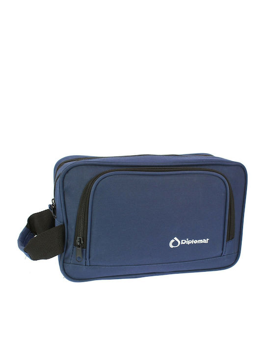 Diplomat Toiletry Bag in Navy Blue color 28cm