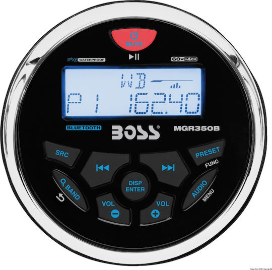 Boss Ηχοσύστημα Σκάφους 4x60W Αδιάβροχο με AUX / USB Μαύρο