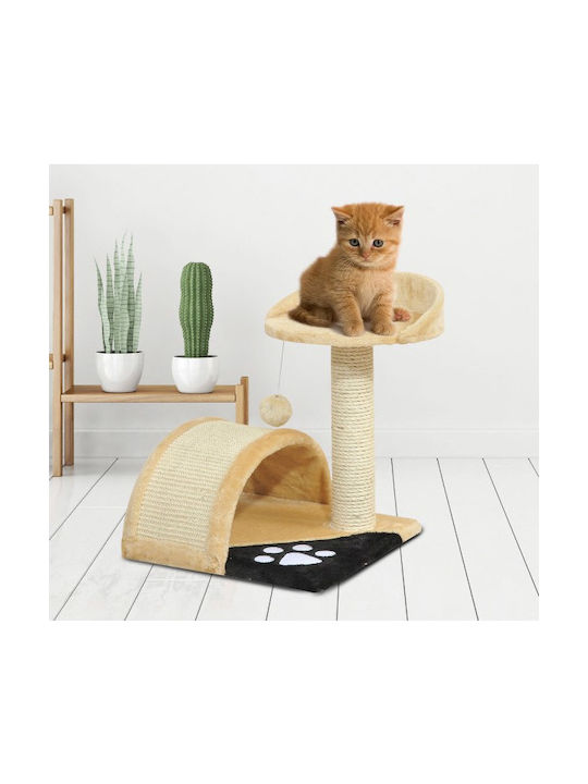 Pawhut Scratching Post Cat Trees Beige 44x36x44cm