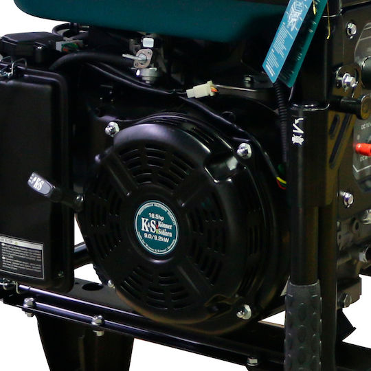 Könner & Söhnen 12-1E ATSR Generators Benzin mit Kickstart, Rädern und maximaler Leistung 12kVA