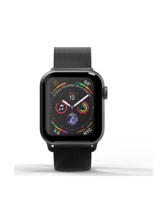 Superdry Chainmail Milanese Strap Stainless Steel Black (Apple (Apple Watch 38/40/41/42mm)