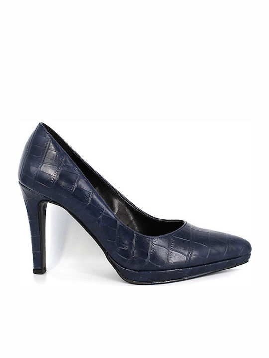 KATIA SHOES (1723)-BLUE-CROCO