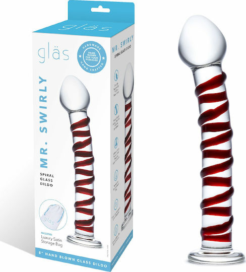 Glas Mr. Swirly Glasdildo Transparent 20cm