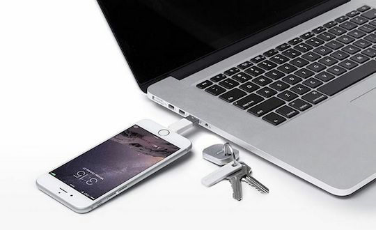Bluelounge Kii Μετατροπέας Lightning male σε USB-A male Λευκό 1τμχ