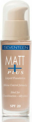 Seventeen Matt Plus Flüssiges Make-up LSF20 07 Summertan 30ml