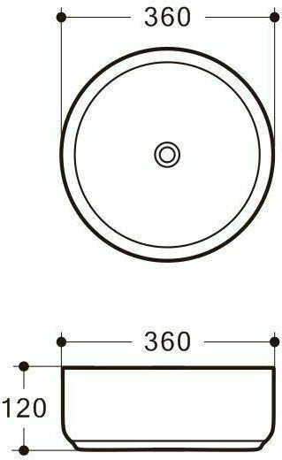 Piccadilly GA-4016B Επικαθήμενος Νιπτήρας Πορσελάνης 36x36x12cm Piccadilly GA-4016B Επικαθήμενος Νιπτήρας Πορσελάνης 36x36x12cm