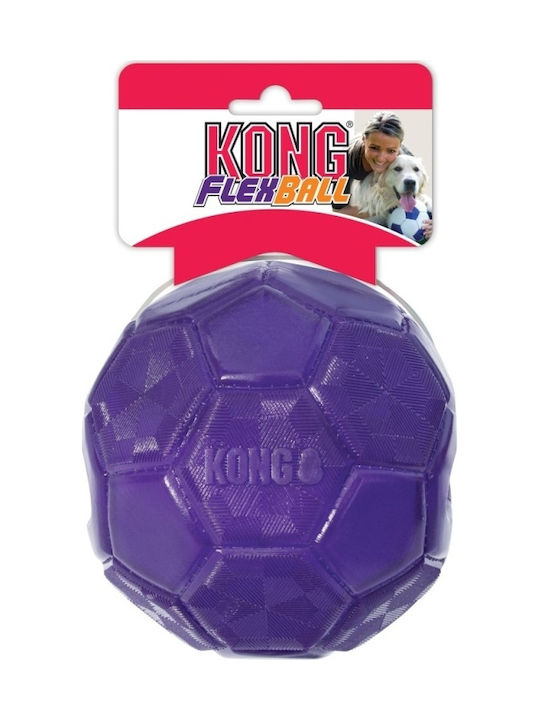 Kong Flexball Топка Играчка За Кучета От Каучук Medium Лилава