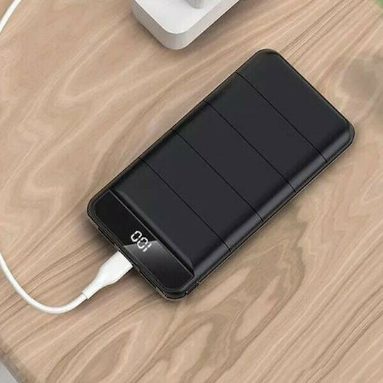 Remax RPP-141 Power Bank 30000mAh με 2 Θύρες USB-A Μαύρο