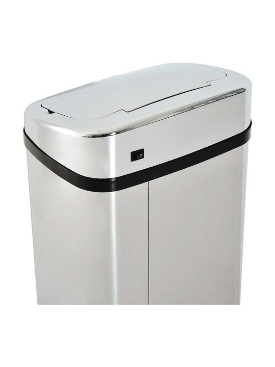 HomCom Coș de Gunoi din Oțel Inoxidabil cu Senzor Argintiu 50lt 1buc