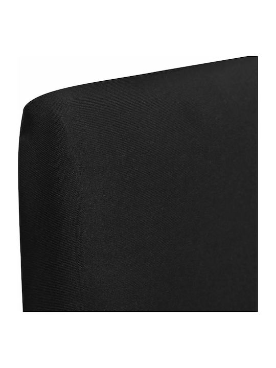 vidaXL Elastic Cover for Chair Black 4pcs 131419