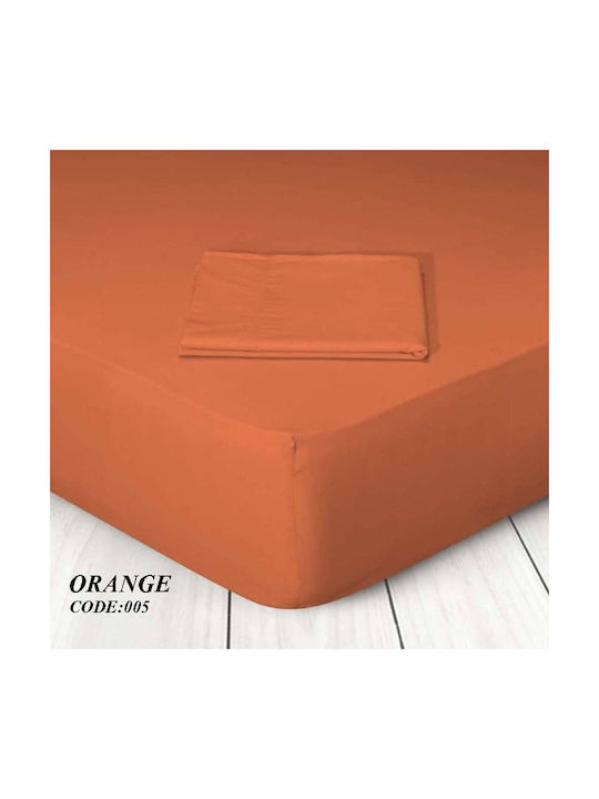 Marwa Pillowcase Set with Envelope Cover 005 Orange 50x70cm.