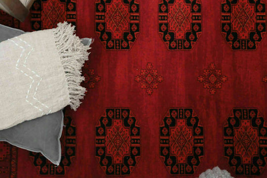 Royal Carpet 6871H Teppich Rechteckig Synthetisch,Polyester/Cotton/Leather mit Fransen Afgan