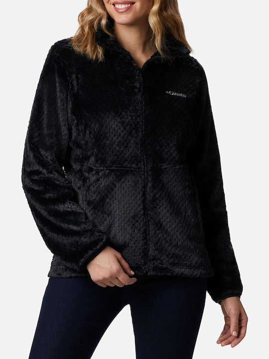 Bugaboo II Fleece Interchange 3 In 1 Women's for Hiking Short Sports Jacket for Winter with Hood Black