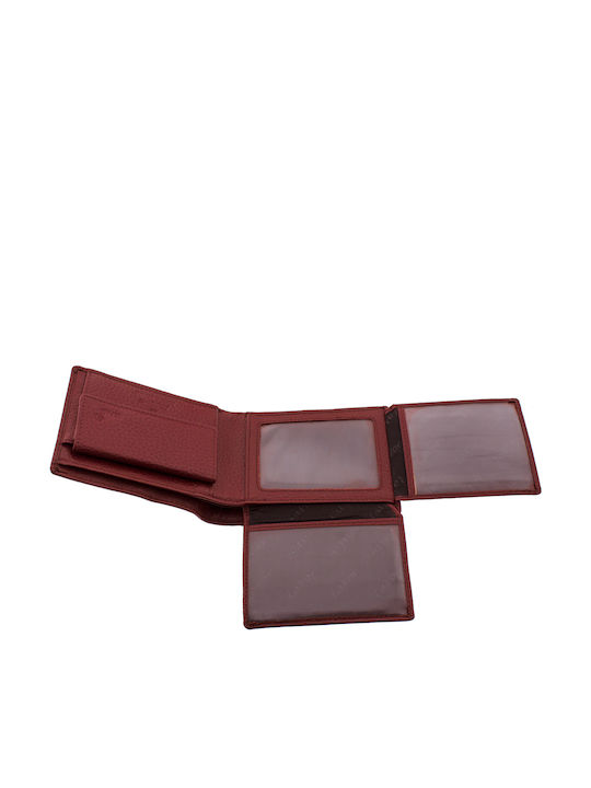 Leather Men's Wallet Classic with RFID Burgundy
