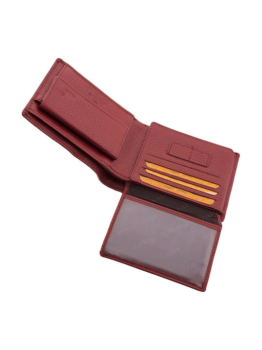 Leather Men's Wallet Classic with RFID Burgundy