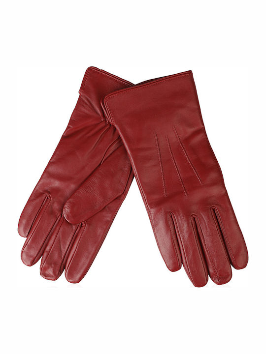 Guy Laroche 98861 Κόκκινα Γυναικεία Δερμάτινα Γάντια