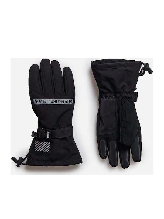 Superdry Snow Μαύρα Γάντια