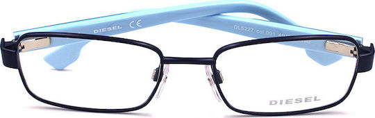 Diesel Rame Ochelari Metalice Copii Albastre DL5227-091