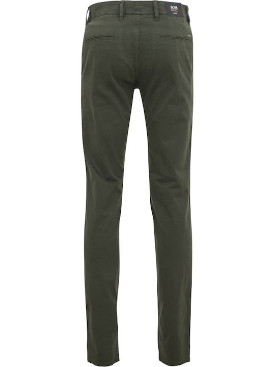 Trousers Chino Elastic in Slim Fit Khaki