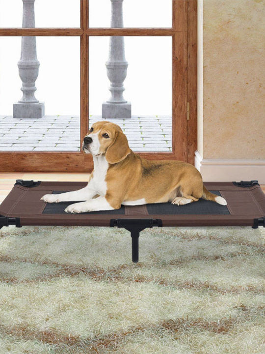 Pawhut Elevated Dog Bed Blue 91.5x76.2cm