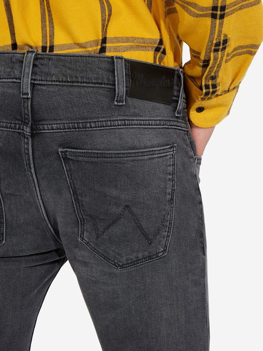 Larston Men's Jeans Pants Elastic with Slim Tapered Fit Gray