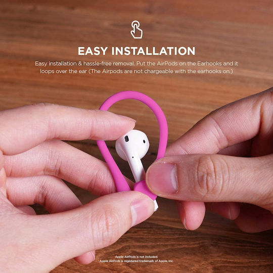 Elago Ear Hook σε Ροζ χρώμα για Apple AirPods