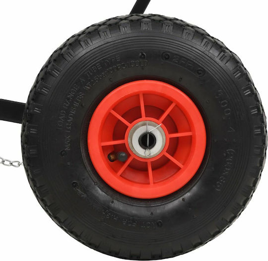 vidaXL Snow Shovel Wheeled with Shaft 100cm and Plastic Handle
