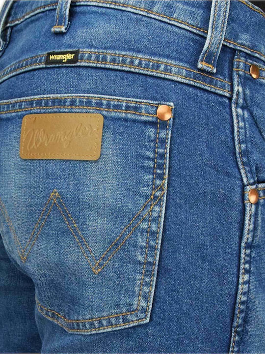Western Ανδρικό Παντελόνι Τζιν με Slim Straight Εφαρμογή Μπλε