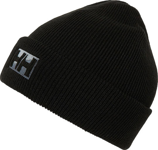 Outline Beanie Männer Beanie mit Rippstrick in Schwarz Farbe