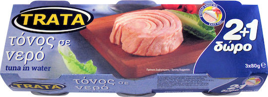 Trata Τόνος Σε Νερό 80gr 3τμχ