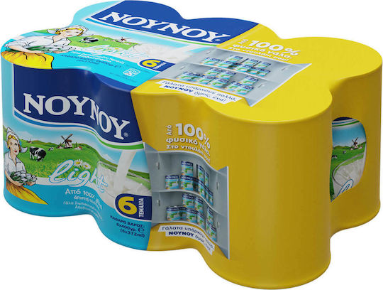 NOUNOU Evaporated Milk Light 6x400gr