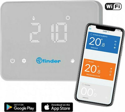 Finder Bliss Wi-Fi Ψηφιακός Θερμοστάτης Χώρου Smart με Οθόνη Αφής και Wi-Fi