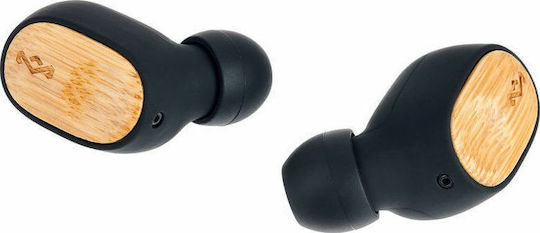 The House Of Marley Liberate Air In-ear Bluetooth Handsfree Earphones with Sweat Resistance and Charging Case Black