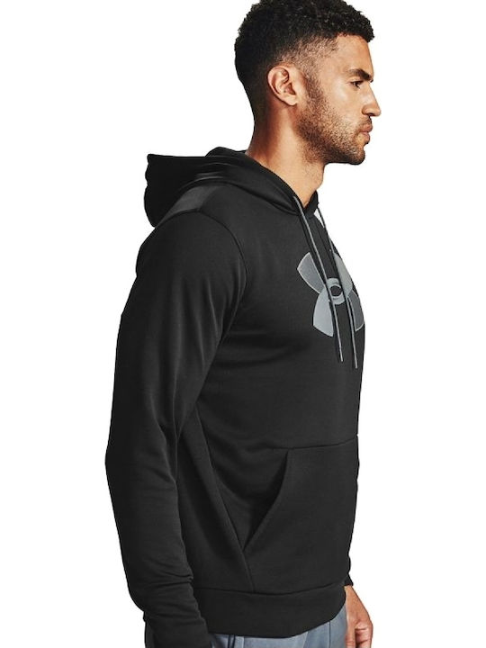 Under Armour Men's Sweatshirt with Hood and Pockets Black