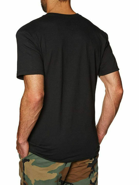 HUF Essentials OG Logo Men's Short Sleeve T-shirt Black