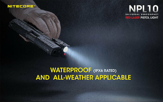 NiteCore Rechargeable Headlamp LED IP66 with Maximum Brightness 300lm Npl10 LED Flashlight Set with CR2 Battery Black