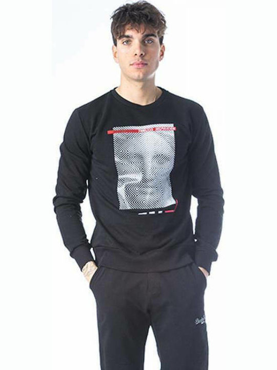 Paco & Co Herren Sweatshirt Schwarz