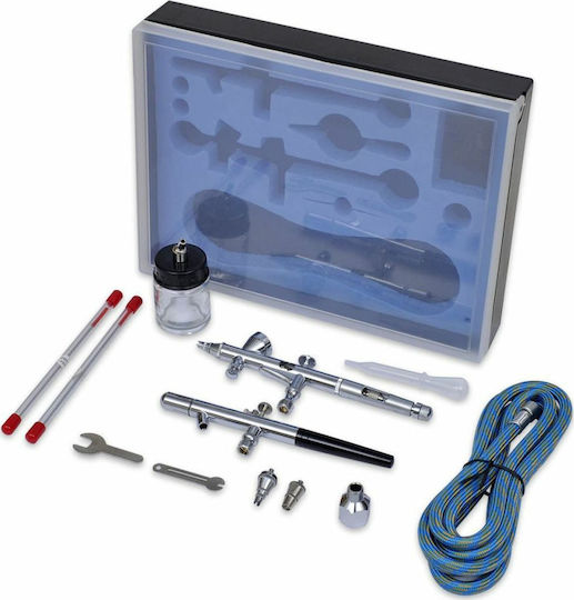 vidaXL Airbrush 22ml 3.45bar with Injector 0.2mm and 0.35mm Set