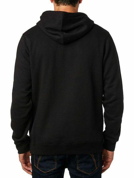 Fox District 2 Men's Sweatshirt with Hood and Pockets Black