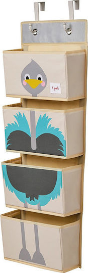 3 Sprouts Baby Wall Banner Ostrich Turquoise